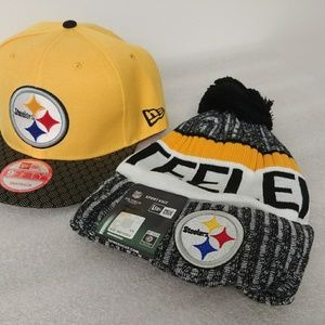 Steelers beanie knit snapback combo